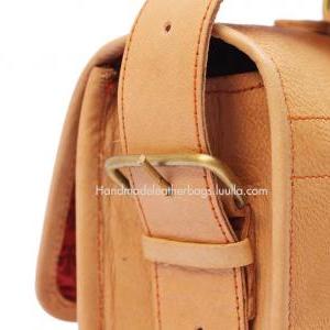 15 Inch Handmade Leather Messenger Bag (buffalo..